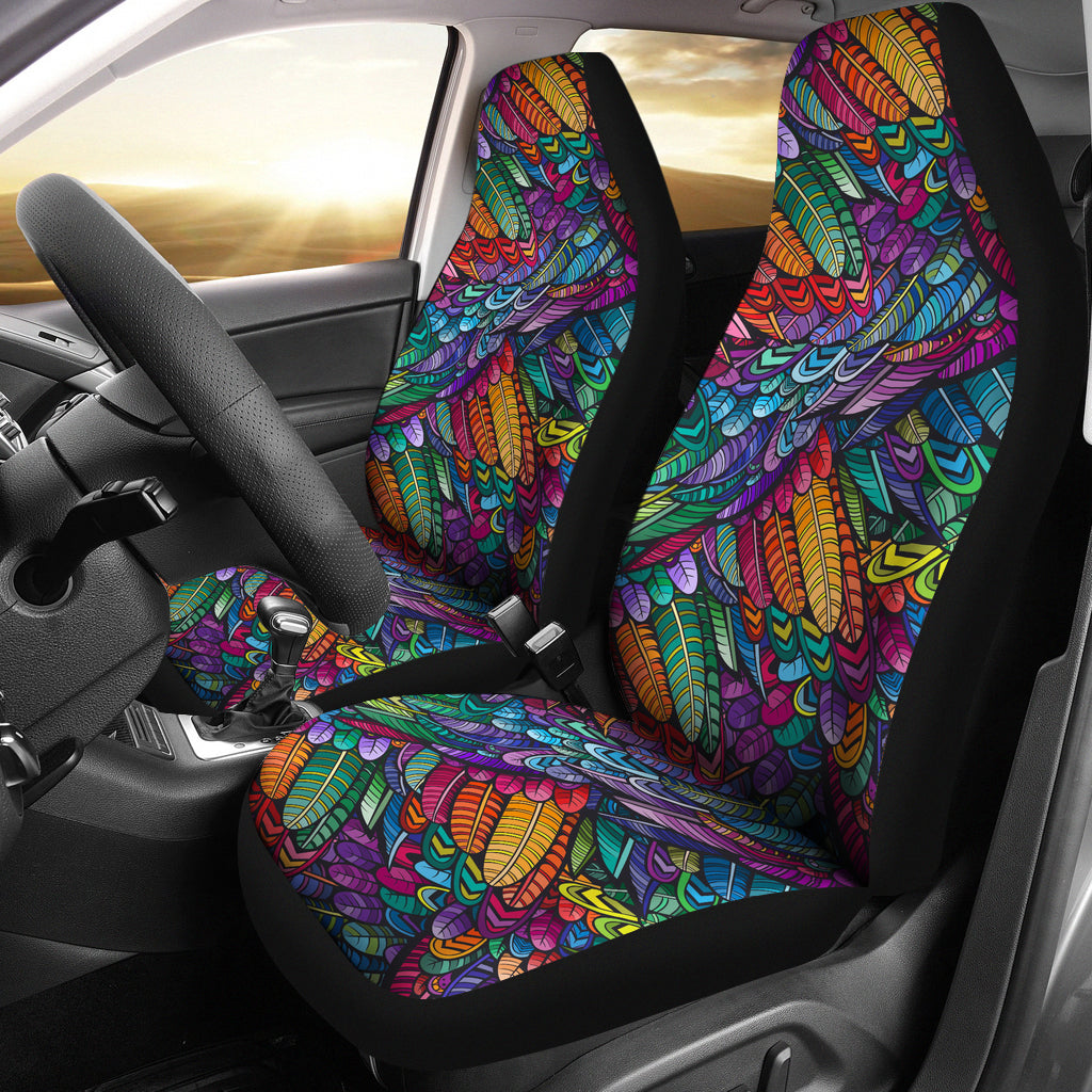 Boho Feathers Seat Covers