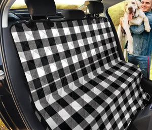 Buffalo Check Dog Hammock Back Seat Cover For Pets