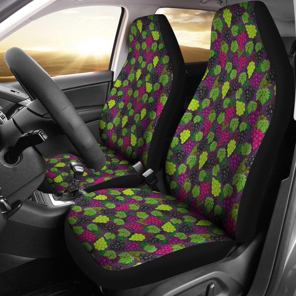 Purple, Red and Green Grapes Car Seat Covers