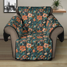 Load image into Gallery viewer, Floral Pattern Orange Peach and Teal Furniture Slipcovers
