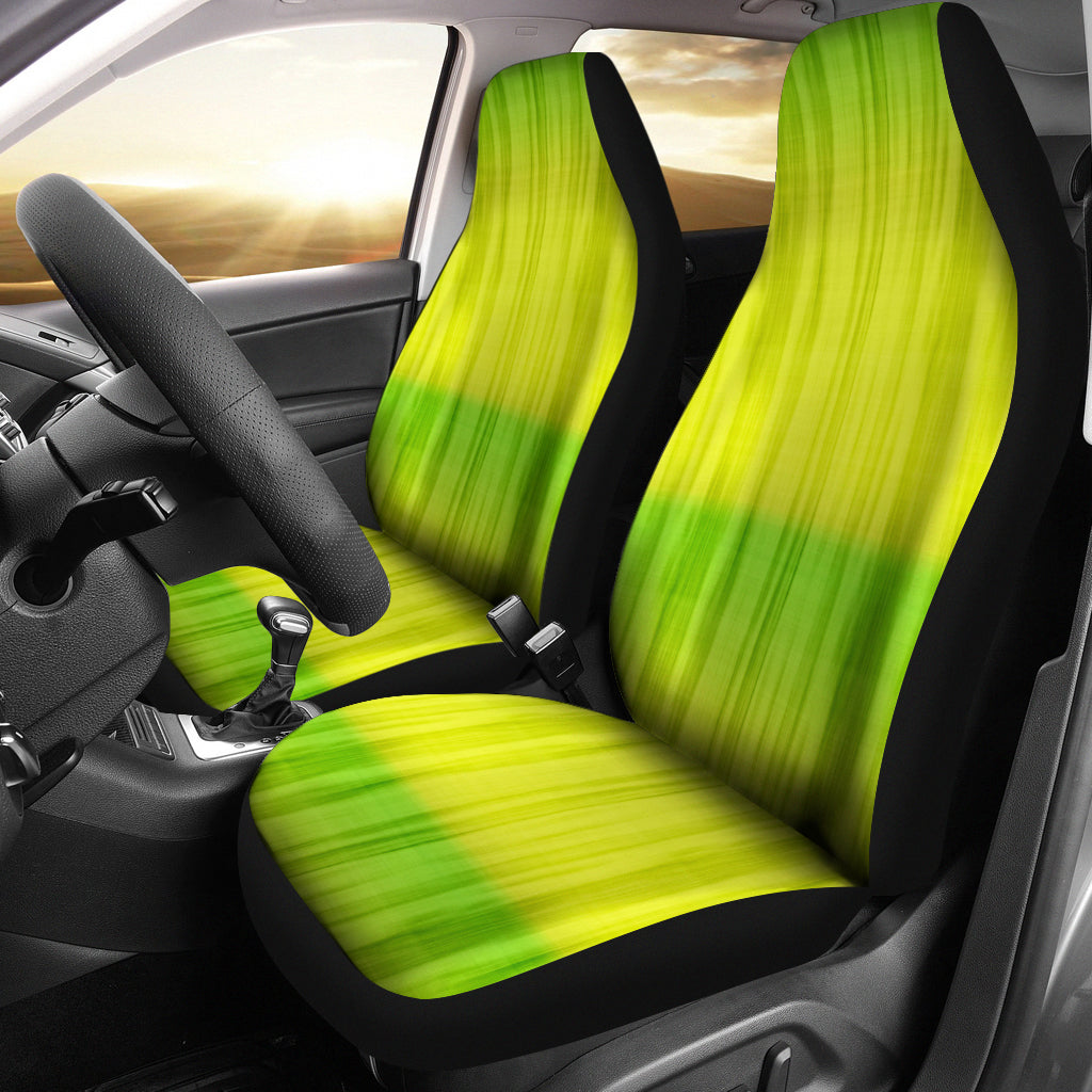 Green and Yellow Tie Dye Car Seat Covers Seat Protectors