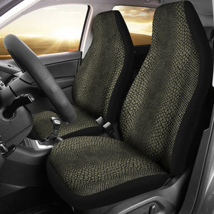 Olive and Black Snake, Reptile, Car Seat Covers, Skin, Scales