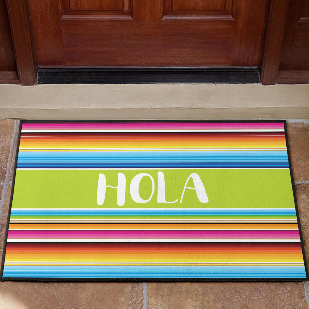 Hola serape style design doormat