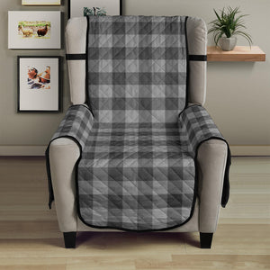Gray Buffalo Plaid 23" Chair Cover Sofa Couch Protector