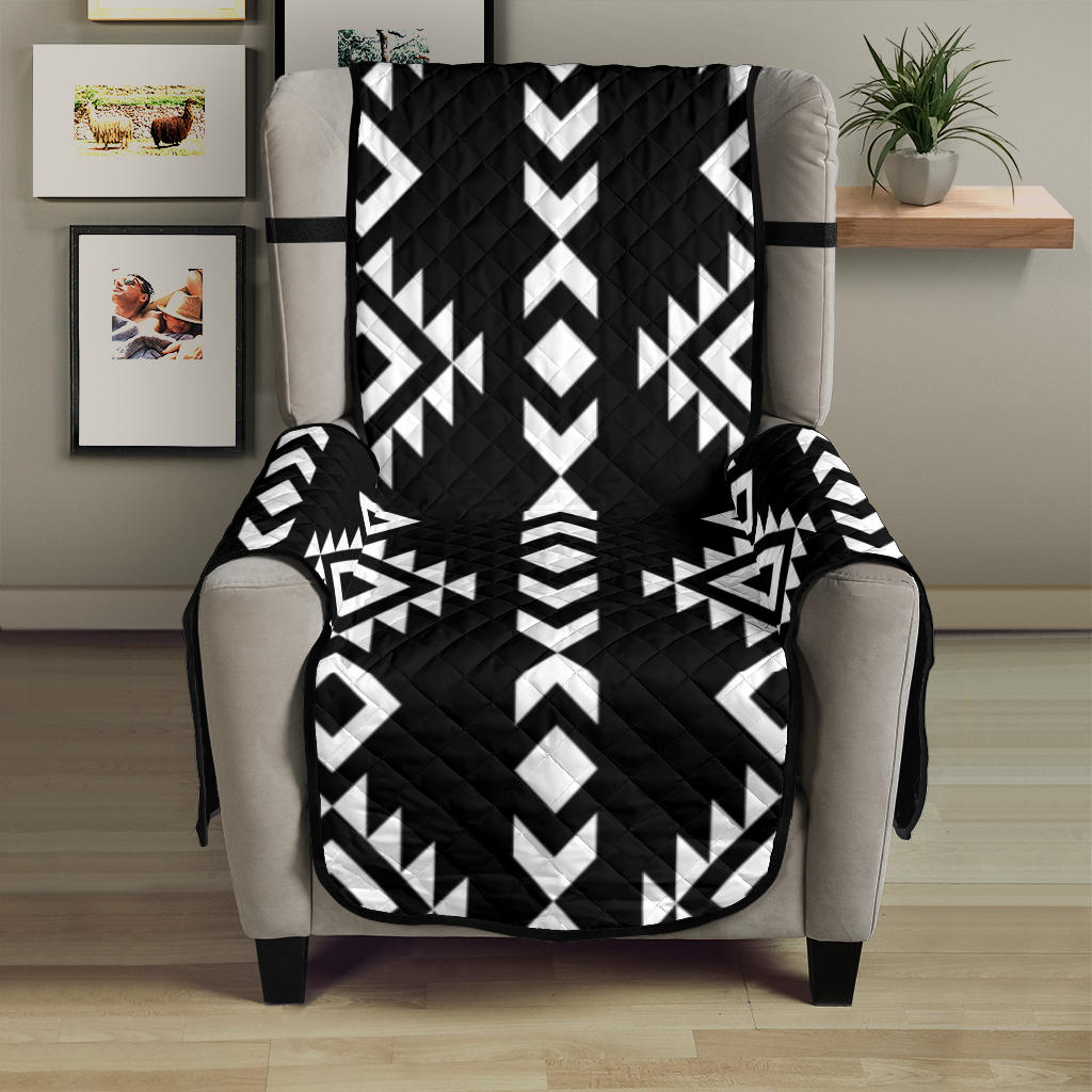 Black With White Ethnic Tribal Pattern on 23