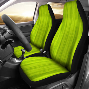 Lime Green Tie Dye Car Seat Covers