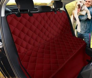 Burgundy Dog Hammock Back Seat Cover For Pets