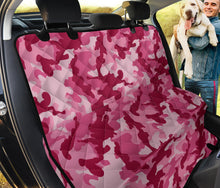 Load image into Gallery viewer, Magenta and Pink Camouflage Pattern Back Bench Seat Cover Protector For Pets In Camo
