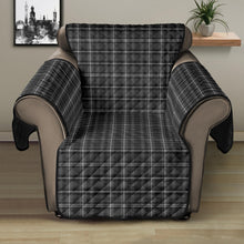 Load image into Gallery viewer, Gray, Black and White 28&quot; Recliner Cover Protector Small Print Design
