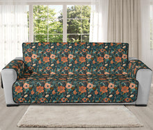 Load image into Gallery viewer, Floral Pattern Orange Peach and Teal Furniture Slipcovers
