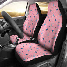 Load image into Gallery viewer, Pink With Retro Stars Pattern Car Seat Covers
