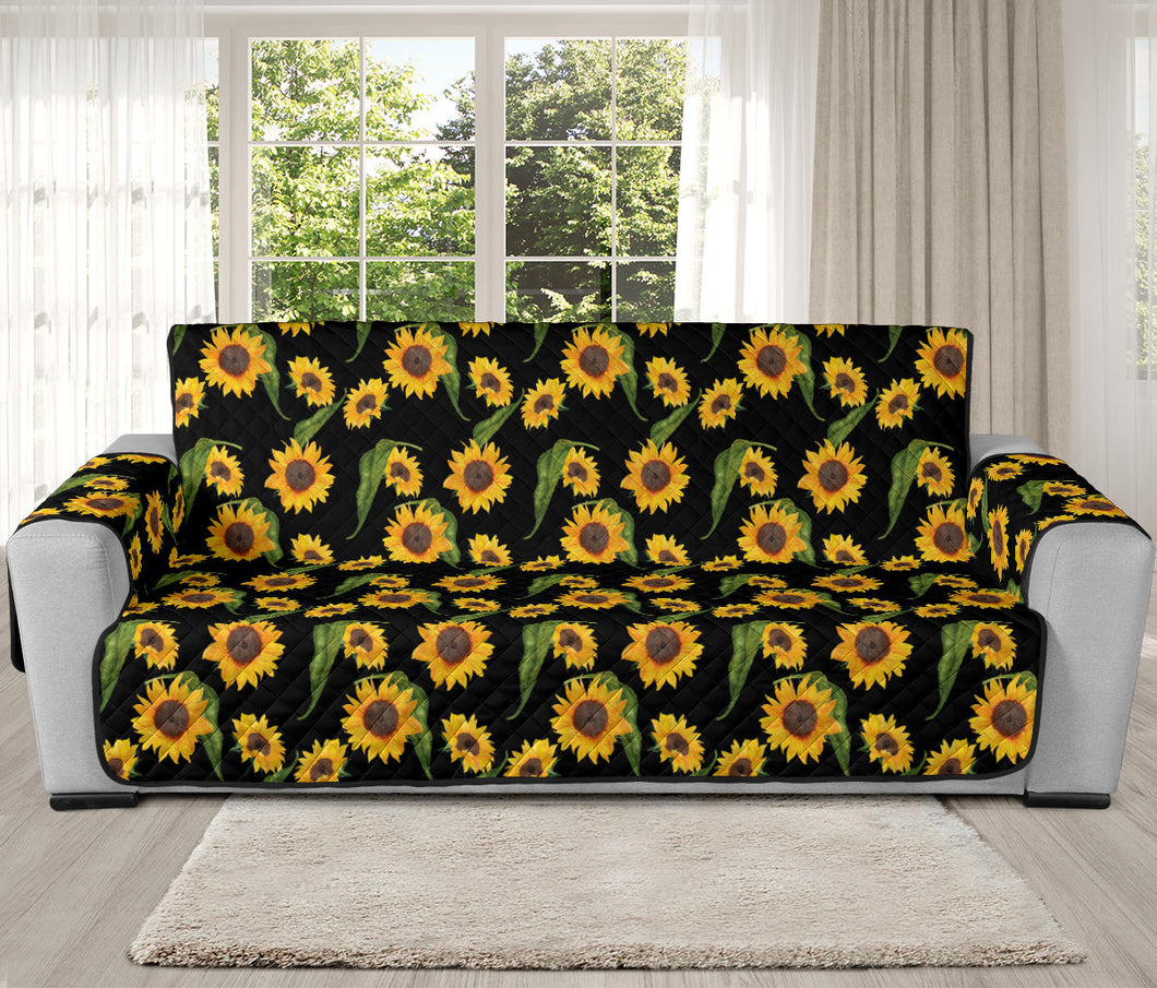 Sunflower Pattern on Black 78