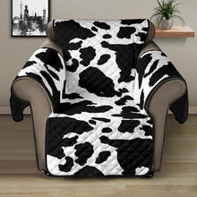 Load image into Gallery viewer, Cow Recliner Cover Black and White Farmhouse Pattern
