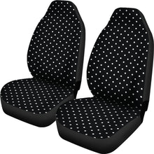 Load image into Gallery viewer, Black White Polka Dot Car Seat Covers

