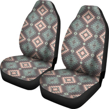 Load image into Gallery viewer, Brown, green and Peach, Pastel Colors Southwestern Pattern Car Seat Covers
