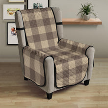 Load image into Gallery viewer, Cool Brown Buffalo Check Furniture Slipcovers
