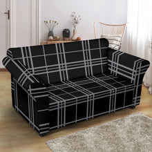Load image into Gallery viewer, Large Plaid Loveseat Sofa Stretch Slipcover Protector

