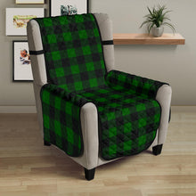 Load image into Gallery viewer, Green Buffalo Plaid 23&quot; Chair Sofa Protector Couch Cover Farmhouse Decor

