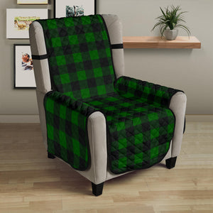 Green Buffalo Plaid 23" Chair Sofa Protector Couch Cover Farmhouse Decor