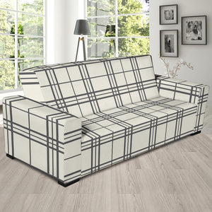Large Plaid Pattern Stretch Sofa Slipcovers