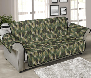 Pine Tree Pattern Sofa Slipcover Protector Camouflage Style Pattern