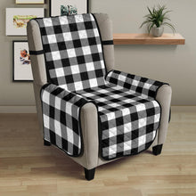 Load image into Gallery viewer, Black White Buffalo Plaid 23&quot; Chair Sofa Cover Couch Protector Farmhouse Decor
