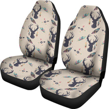 Load image into Gallery viewer, Boho Deer Feathers and Arrows Car Seat Covers Tan
