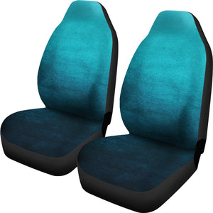 Teal Ombre Car Seat Covers Watercolor