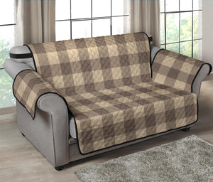 Cool Brown Buffalo Check Furniture Slipcovers