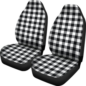 Black White Buffalo Plaid Car Seat Covers To Match Pet Hammock