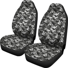 Load image into Gallery viewer, Black Gray Camouflage Car Seat Covers
