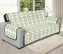 Load image into Gallery viewer, White With Small Lemon Pattern Furniture Slipcover Protectors
