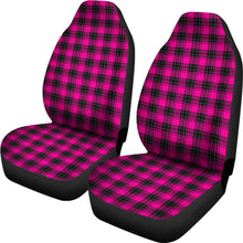 Load image into Gallery viewer, Hot Pink Plaid Car Seat Covers Seat Protectors
