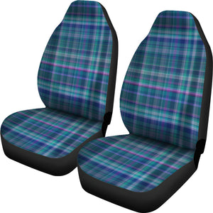 Teal and Purple Plaid Car Seat Covers Seat Protectors