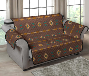 Dark Brown Southwestern Tribal Pattern Furniture Slipcovers