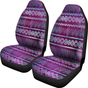 Purple Iridescent Boho Watercolor Pattern Car Seat Covers