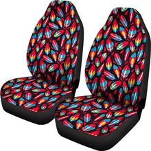 Load image into Gallery viewer, Red Feathers Car Seat Covers
