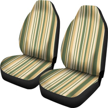Load image into Gallery viewer, Tuscan Colored Neutral Striped Pattern Car Seat Covers
