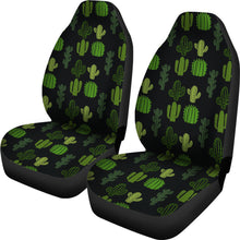 Load image into Gallery viewer, Black With Cactus Pattern Car Seat Covers Set
