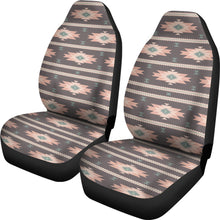 Load image into Gallery viewer, Southwestern Pastel Pattern Car Seat Covers Brown, Green and Peach
