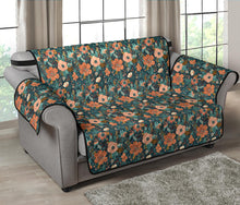 Load image into Gallery viewer, Floral Pattern Orange Peach and Teal Furniture Slipcovers
