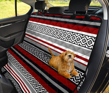Load image into Gallery viewer, Red, Gray Serape Style Back Bench Seat Cover Seat Protector For Pets
