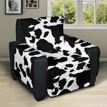 Load image into Gallery viewer, Cow Recliner Cover Black and White Farmhouse Pattern
