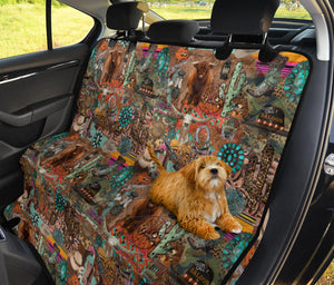 Large Funky Western Pattern Pet Hammock Back Seat Cover For Pets