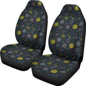 Outer Space Pattern Car Seat Covers