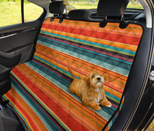 Load image into Gallery viewer, Orange Mexican Serape Back Seat Cover
