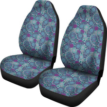 Load image into Gallery viewer, Blue Purple Paisley Car Seat Covers
