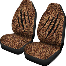 Load image into Gallery viewer, Leopard Print With Claw Marks Car Seat Covers Set
