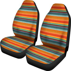 Mexican Serape Style Colorful Seat Covers Set