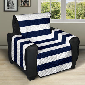 Navy and White Horizontal Stripes Slipcover Furniture Protectors  Striped